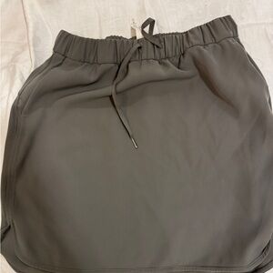 Olive-Gray Lululemon Drawstring Skirt